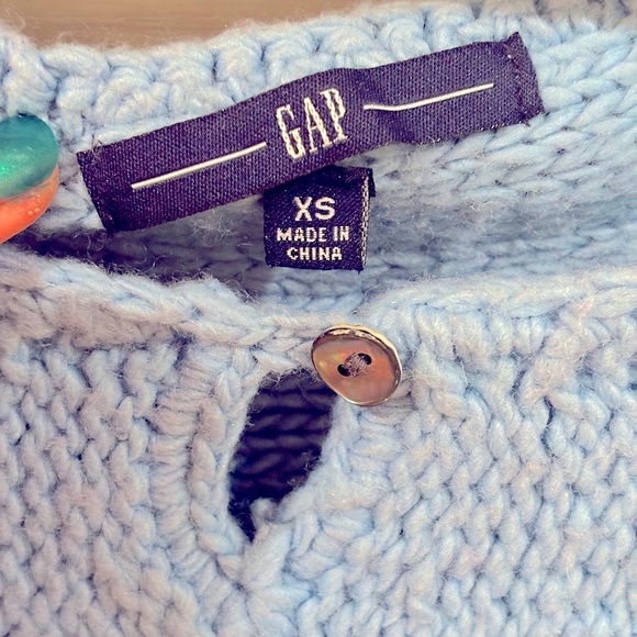 Blue cable-knit sweater❄️🧊🥶🩵 - Picture 6 of 6